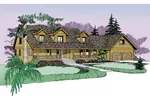 Farmhouse Plan Front of Home - Dutton Inlet Vacation Home 085D-0838 - Search House Plans and More