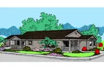Traditional House Plan Front of Home - Greendale Traditional Ranch Home 085D-0841 - Search House Plans and More