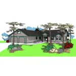 Country House Plan Front of Home - Cornell Creek Ranch Home 085D-0842 - Search House Plans and More