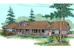 Tudor House Plan Front of Home - Katsura Place Tudor Home 085D-0845 - Search House Plans and More