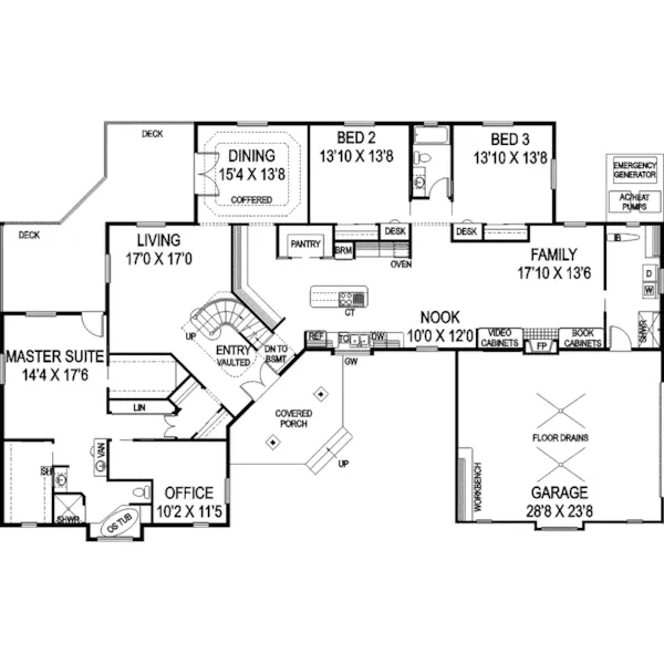 Luxury House Plan First Floor - Armando Luxury Home 085D-0847 - Search House Plans and More