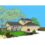 Traditional House Plan Front of Home - Judith Place Bungalow Home 085D-0852 - Search House Plans and More