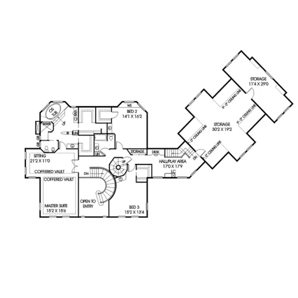 Luxury House Plan Second Floor - Louwen Luxury Home 085D-0856 - Shop House Plans and More