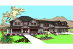 Luxury House Plan Front of Home - Louwen Luxury Home 085D-0856 - Shop House Plans and More