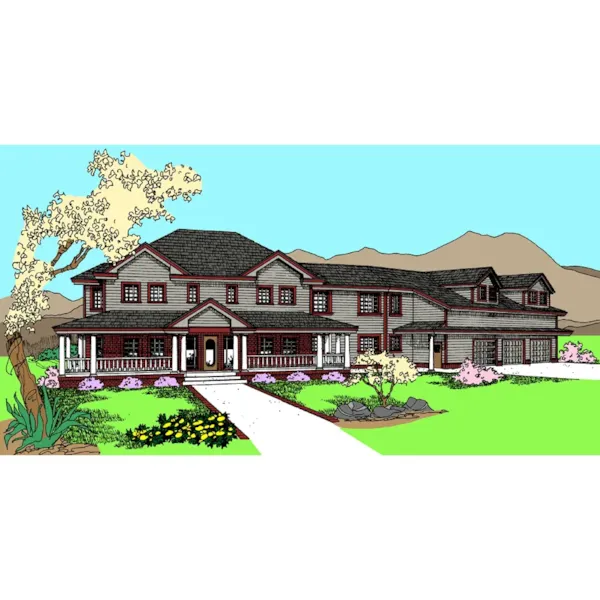 Luxury House Plan Front of Home - Louwen Luxury Home 085D-0856 - Shop House Plans and More