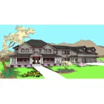 Luxury House Plan Front of Home - Louwen Luxury Home 085D-0856 - Shop House Plans and More