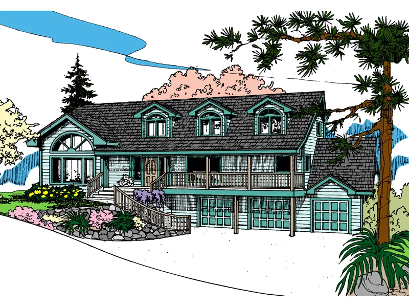 Country House Plan Front of Home - Avellino Lowcountry Home 085D-0858 - Search House Plans and More