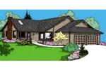 Country House Plan Front of Home - Balsam Hill Cottage Ranch Home 085D-0861 - Search House Plans and More