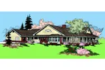 Country House Plan Front of Home - Maple Woods Country Ranch Home 085D-0869 - Shop House Plans and More