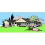 Ranch House Plan Front of Home - Maple Woods Country Ranch Home 085D-0869 - Shop House Plans and More