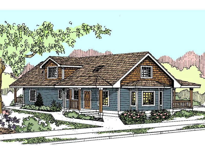 Country House Plan Front of Home - Noonan Narrow Lot Country Home 085D-0872 - Shop House Plans and More