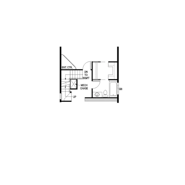 Traditional House Plan Optional Stairs - Noonan Narrow Lot Country Home 085D-0872 - Shop House Plans and More