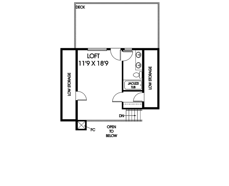 Lake House Plan Second Floor - Shawna Rustic Home 085D-0873 - Shop House Plans and More