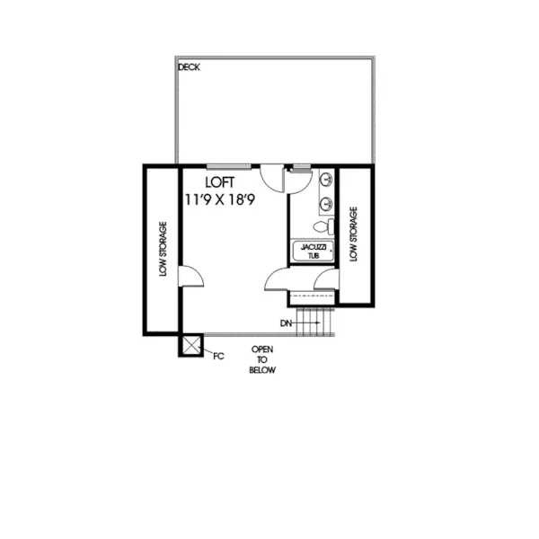 Waterfront House Plan Second Floor - Shawna Rustic Home 085D-0873 - Shop House Plans and More