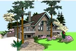 Vacation House Plan Front of Home - Shawna Rustic Home 085D-0873 - Shop House Plans and More