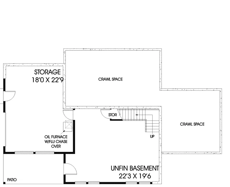 Vacation House Plan Lower Level Floor - Shawna Rustic Home 085D-0873 - Shop House Plans and More