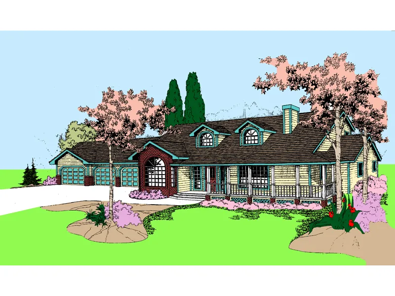 Country House Plan Front of Home - Cardell Country Home 085D-0874 - Search House Plans and More