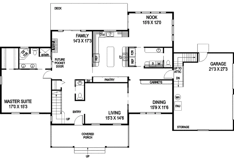 Country House Plan First Floor - Rockspring Luxury Country Home 085D-0880 - Shop House Plans and More