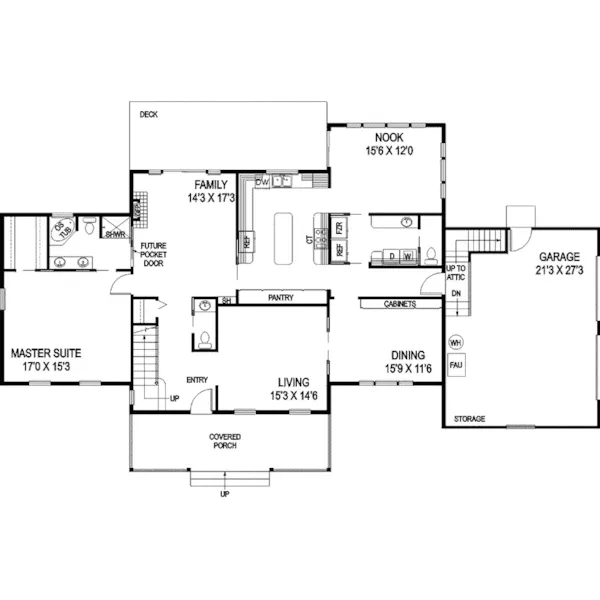 Luxury House Plan First Floor - Rockspring Luxury Country Home 085D-0880 - Shop House Plans and More