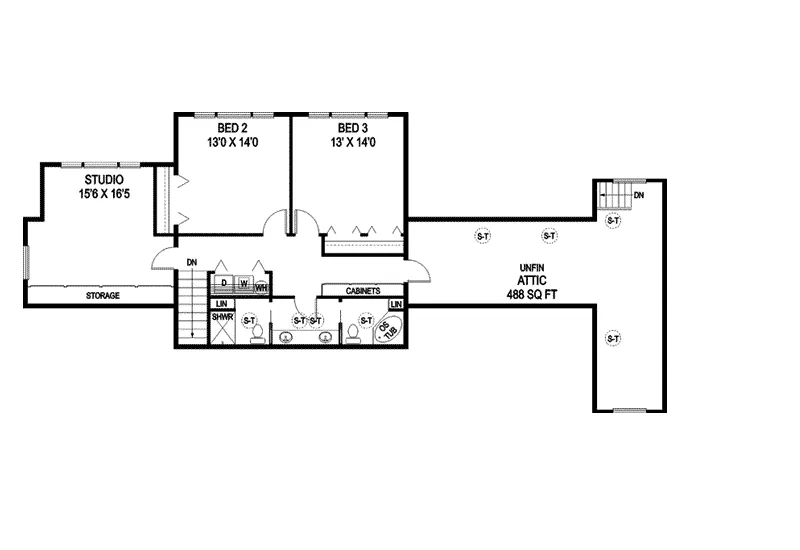 Country House Plan Second Floor - Rockspring Luxury Country Home 085D-0880 - Shop House Plans and More