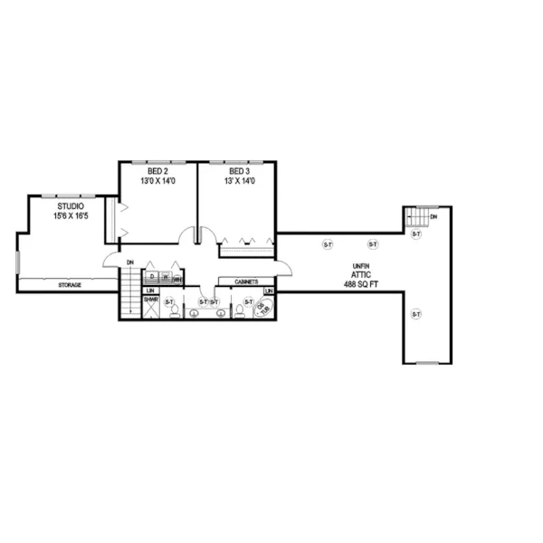 Luxury House Plan Second Floor - Rockspring Luxury Country Home 085D-0880 - Shop House Plans and More