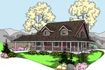Peaceful Country Design With Wrap-Around Porch