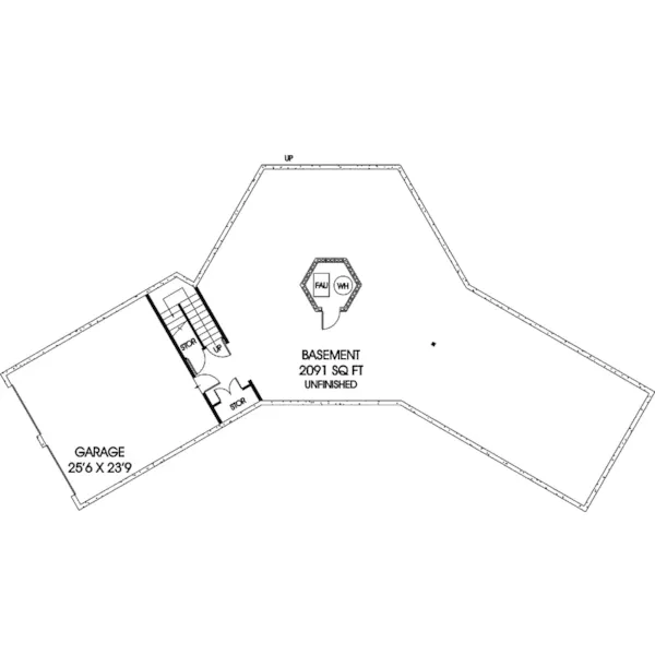 Contemporary House Plan Lower Level Floor - Ramsbury Craftsman Home 085D-0888 - Shop House Plans and More