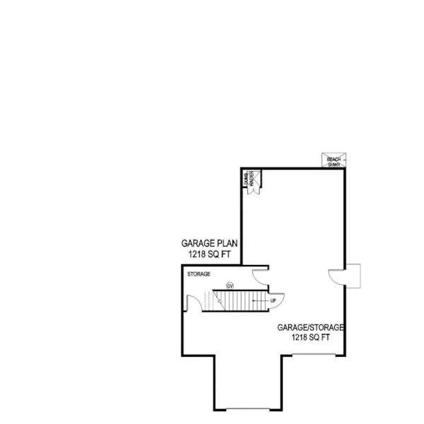 Modern House Plan Lower Level Floor - Farnsworth Cove Craftsman Home 085D-0896 - Search House Plans and More