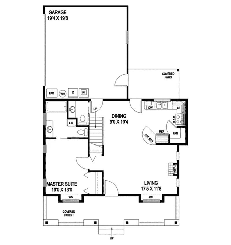 Country House Plan First Floor - Langholm Country Home 085D-0900 - Shop House Plans and More