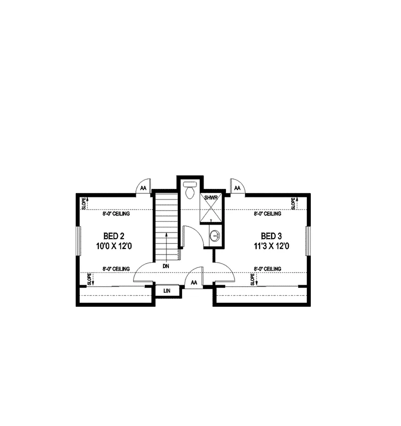 Country House Plan Second Floor - Langholm Country Home 085D-0900 - Shop House Plans and More