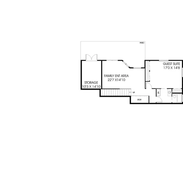 Ranch House Plan Lower Level Floor - Delmonico Pass Ranch Home 085D-0924 - Search House Plans and More