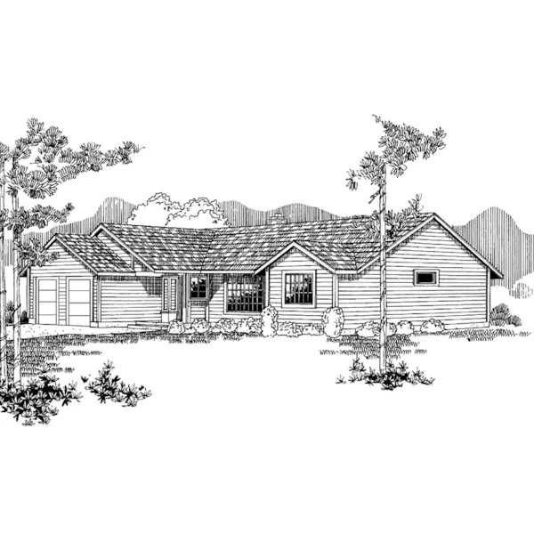 Country House Plan Front of Home - Kingsland Mill Traditional Home 085D-0930 - Search House Plans and More