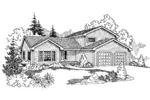 Country House Plan Front of Home - Daylan Traditional Home 085D-0931 - Search House Plans and More