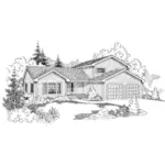 Traditional House Plan Front of Home - Daylan Traditional Home 085D-0931 - Search House Plans and More