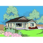 Contemporary House Plan Front of Home - Elnora Country Home 085D-0934 - Search House Plans and More