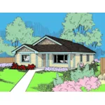 Country House Plan Front of Home - Honeygrove Ranch Cottage Home 085D-0935 - Search House Plans and More