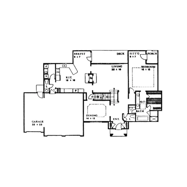 Country House Plan First Floor - Parc Chateau European Home 086D-0033 - Shop House Plans and More