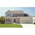 Colonial House Plan Front of Home - Cora Belle Country Home 086D-0041 - Search House Plans and More