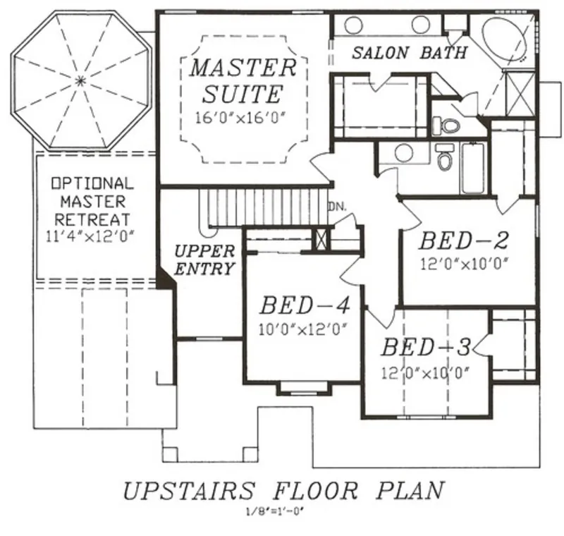 Arts & Crafts House Plan Second Floor - Peachtree Rustic Home 086D-0043 - Shop House Plans and More