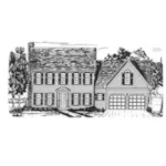 Early American House Plan Front Image of House - Hedingham Colonial Home 086D-0044 - Search House Plans and More