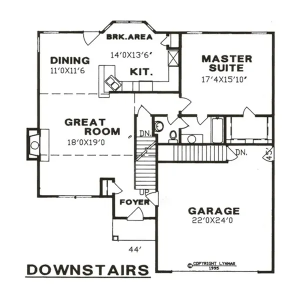 Contemporary House Plan First Floor - St. Armand Country Home 086D-0084 - Shop House Plans and More