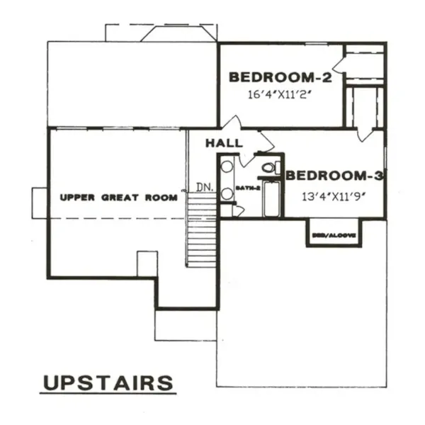 Contemporary House Plan Second Floor - St. Armand Country Home 086D-0084 - Shop House Plans and More