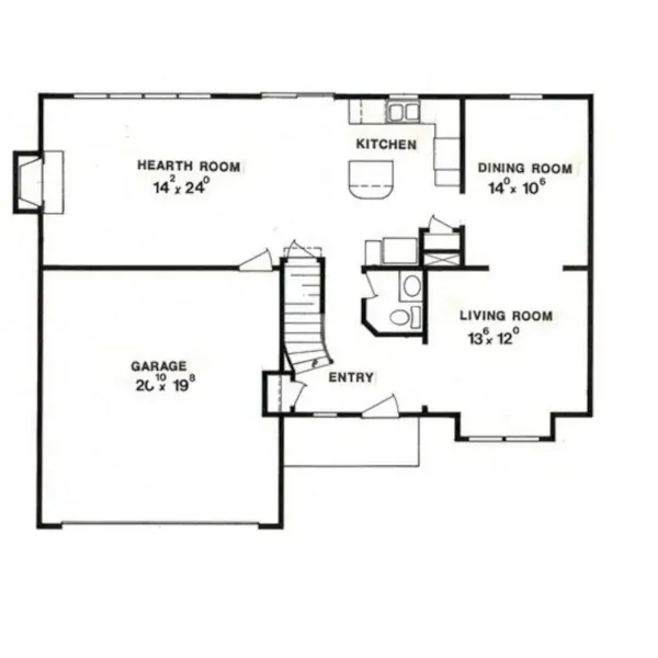 Traditional House Plan First Floor - Strand Place Country Home 086D-0089 - Shop House Plans and More