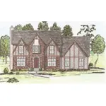 Traditional House Plan Front Photo 01 - Winburne English Tudor Home 086D-0108 - Shop House Plans and More