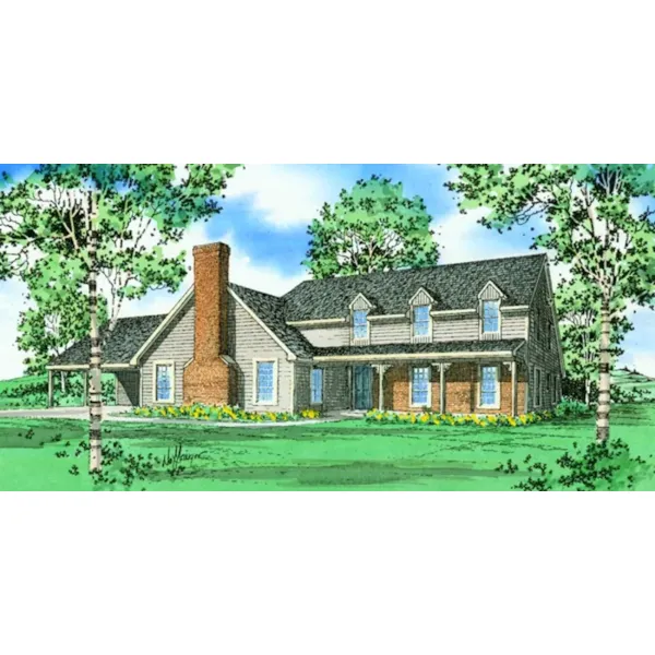 Traditional House Plan Front Photo 01 - Ellsworth Traditional Home 086D-0109 - Search House Plans and More