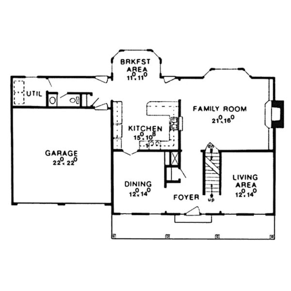 Farmhouse Plan First Floor - Nazareth Hills Country Farmhouse 086D-0110 - Shop House Plans and More