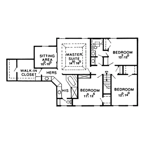 Farmhouse Plan Second Floor - Nazareth Hills Country Farmhouse 086D-0110 - Shop House Plans and More