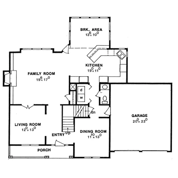 Plantation House Plan First Floor - Lorwood Traditional Home 086D-0119 - Shop House Plans and More