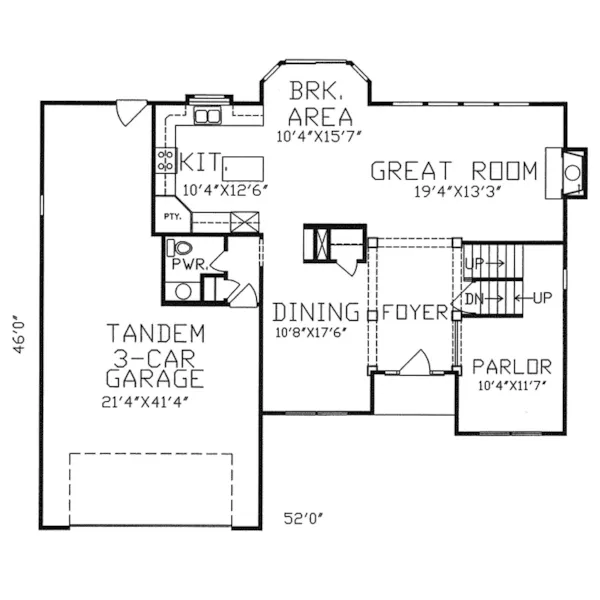 Spanish House Plan First Floor - Keswick Split-Level Home 086D-0121 - Search House Plans and More