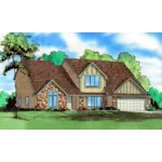 European House Plan Front of Home - Powers Lake  Tudor Home 086D-0122 - Shop House Plans and More